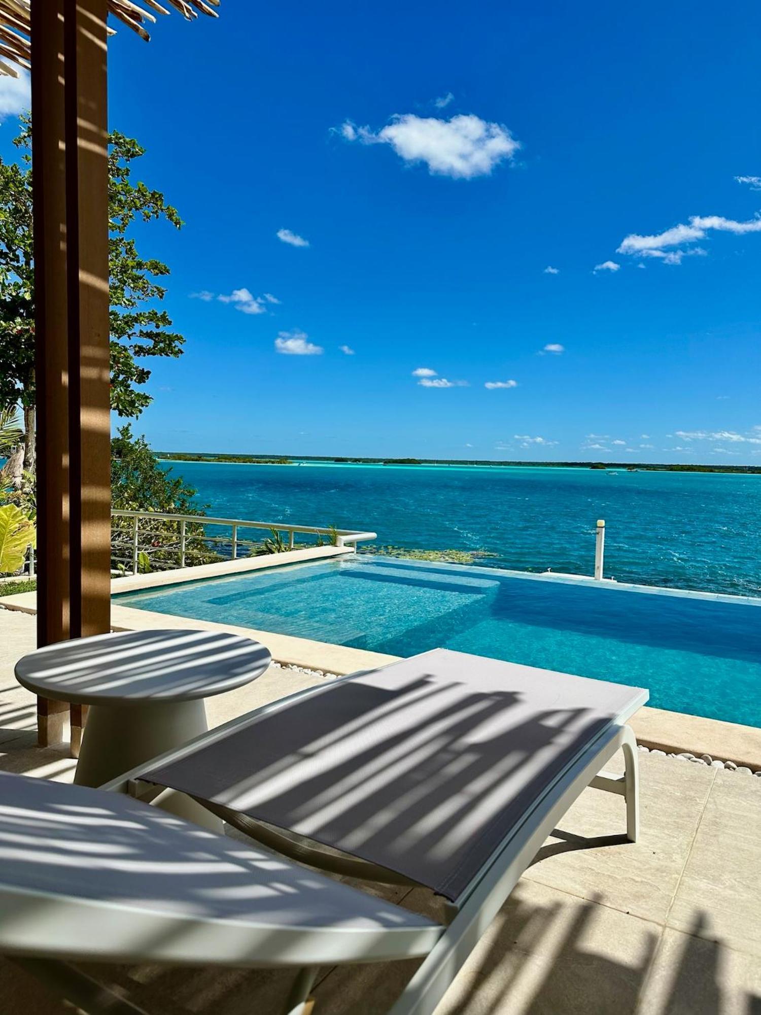 Casa Sol Y Luna -Beautiful Sunrises And Infinity Pool Bacalar Exterior foto